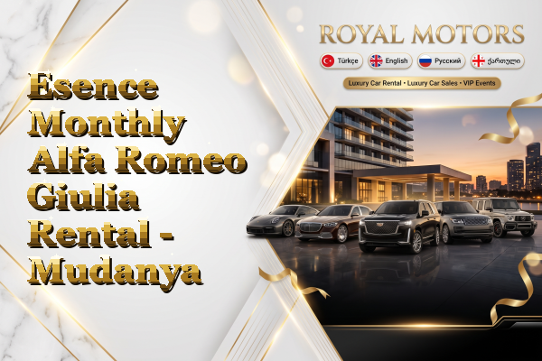 Esence Monthly Alfa Romeo Giulia Rental - Mudanya