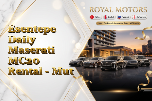 Esentepe Daily Maserati MC20 Rental - Mut