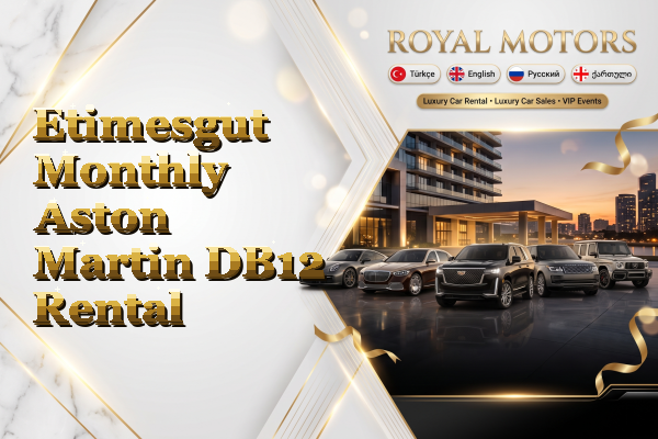 Etimesgut Monthly Aston Martin DB12 Rental