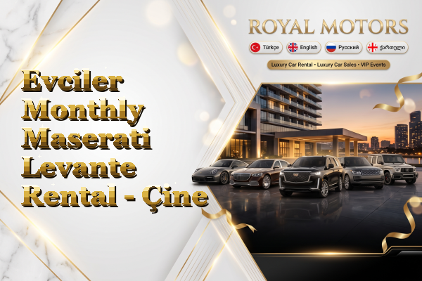 Evciler Monthly Maserati Levante Rental - Çine