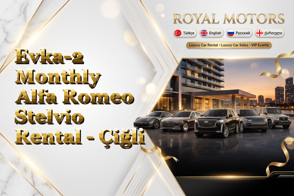 Evka-2 Monthly Alfa Romeo Stelvio Rental - Çiğli