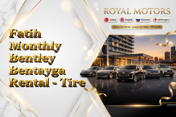 Fatih Monthly Bentley Bentayga Rental - Tire