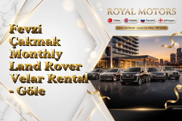 Fevzi Çakmak Monthly Land Rover Velar Rental - Göle