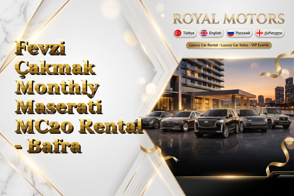 Fevzi Çakmak Monthly Maserati MC20 Rental - Bafra