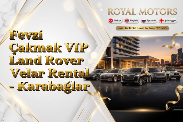 Fevzi Çakmak VIP Land Rover Velar Rental - Karabağlar