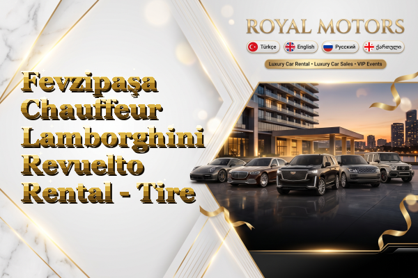 Fevzipaşa Chauffeur Lamborghini Revuelto Rental - Tire