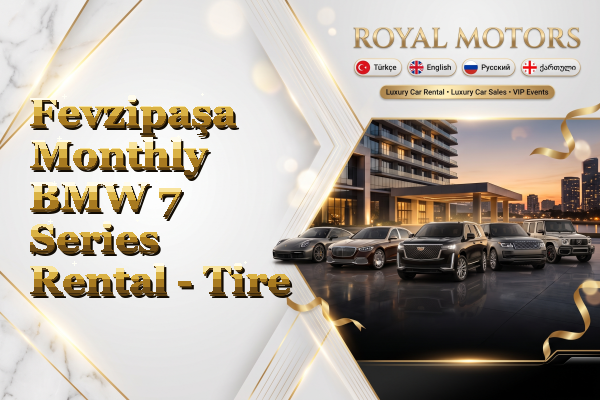 Fevzipaşa Monthly BMW 7 Series Rental - Tire