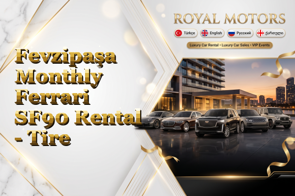 Fevzipaşa Monthly Ferrari SF90 Rental - Tire