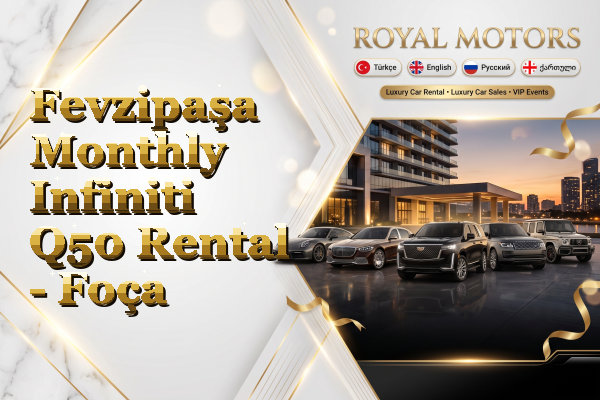Fevzipaşa Monthly Infiniti Q50 Rental - Foça