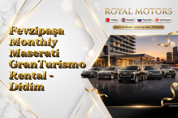 Fevzipaşa Monthly Maserati GranTurismo Rental - Didim