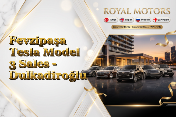Fevzipaşa Tesla Model 3 Sales - Dulkadiroğlu