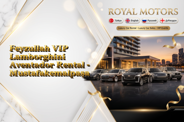 Feyzullah VIP Lamborghini Aventador Rental - Mustafakemalpaşa
