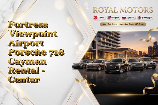 Fortress Viewpoint Airport Porsche 718 Cayman Rental - Center