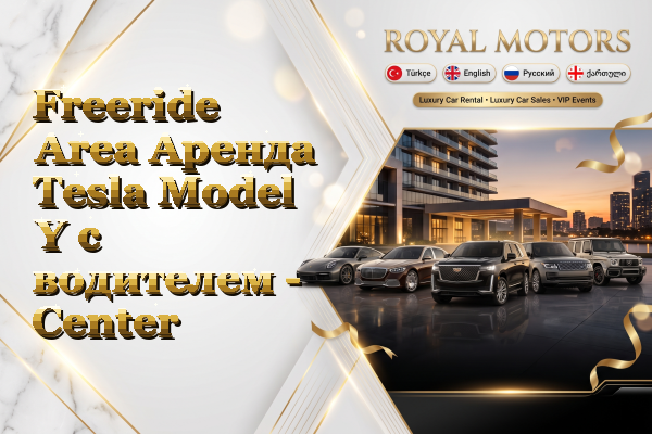 Freeride Area Аренда Tesla Model Y с водителем - Center