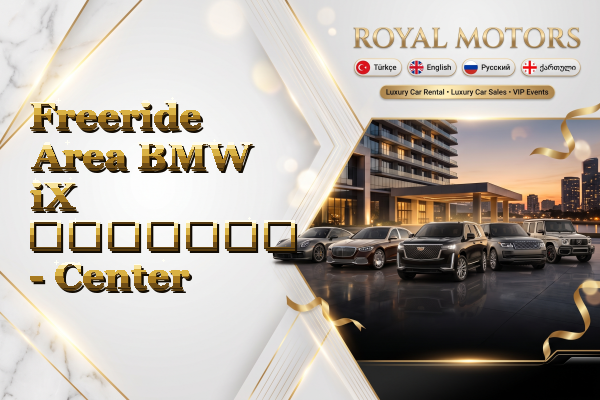Freeride Area BMW iX გაყიდვა - Center