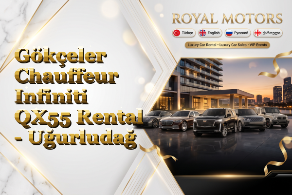 Gökçeler Chauffeur Infiniti QX55 Rental - Uğurludağ