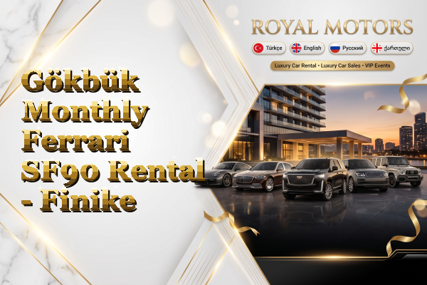 Gökbük Monthly Ferrari SF90 Rental - Finike