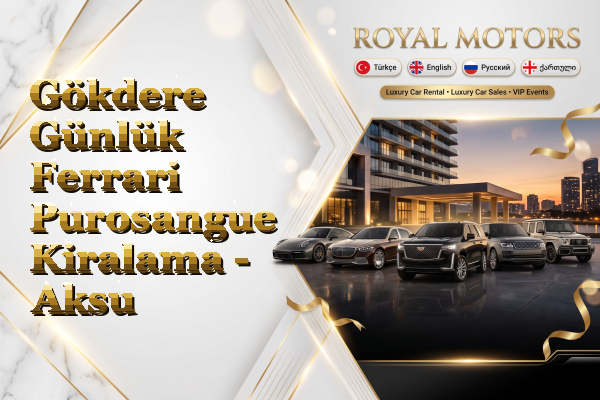 Gökdere Günlük Ferrari Purosangue Kiralama - Aksu