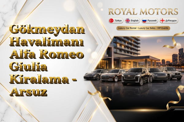Gökmeydan Havalimanı Alfa Romeo Giulia Kiralama - Arsuz