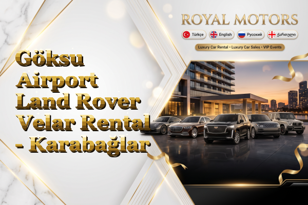 Göksu Airport Land Rover Velar Rental - Karabağlar