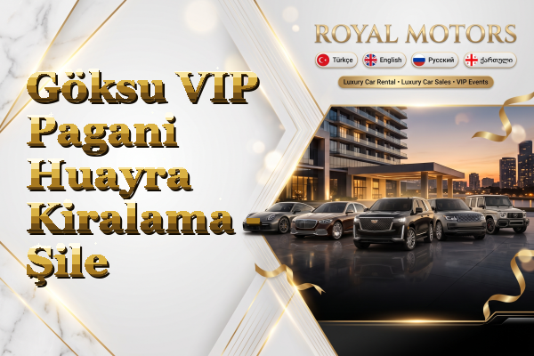 Göksu VIP Pagani Huayra Kiralama - Şile
