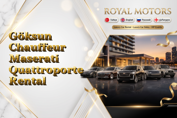 Göksun Chauffeur Maserati Quattroporte Rental