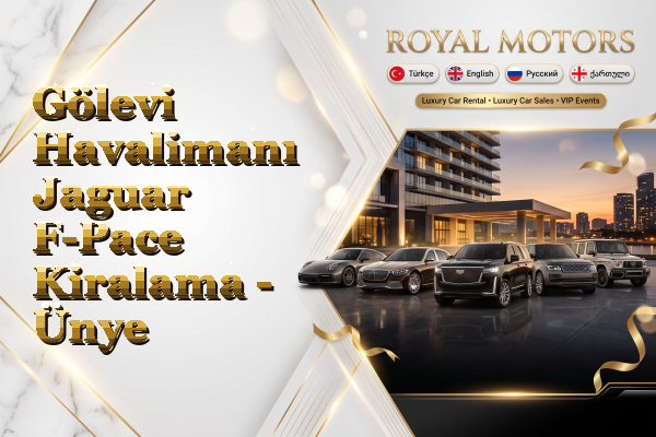 Gölevi Havalimanı Jaguar F-Pace Kiralama - Ünye