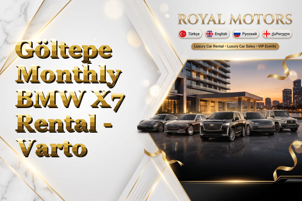 Göltepe Monthly BMW X7 Rental - Varto