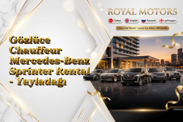 Gözlüce Chauffeur Mercedes-Benz Sprinter Rental - Yayladağı