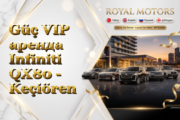 Güç VIP аренда Infiniti QX80 - Keçiören