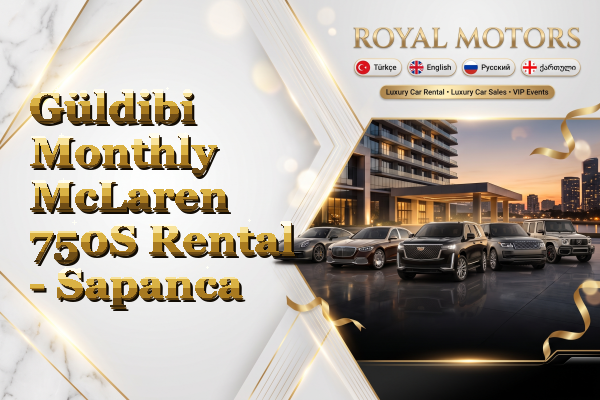 Güldibi Monthly McLaren 750S Rental - Sapanca