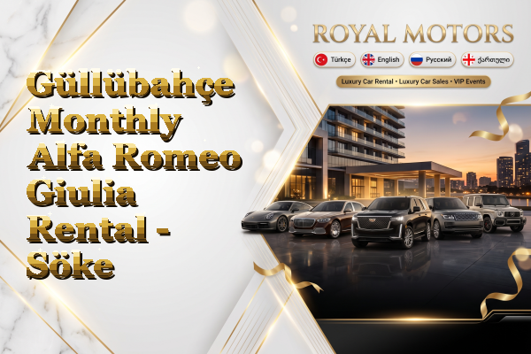 Güllübahçe Monthly Alfa Romeo Giulia Rental - Söke