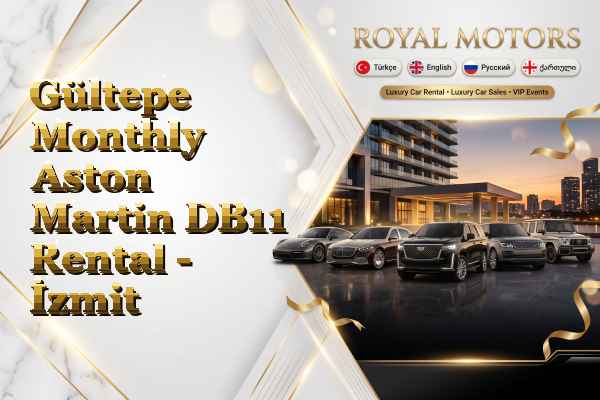 Gültepe Monthly Aston Martin DB11 Rental - İzmit