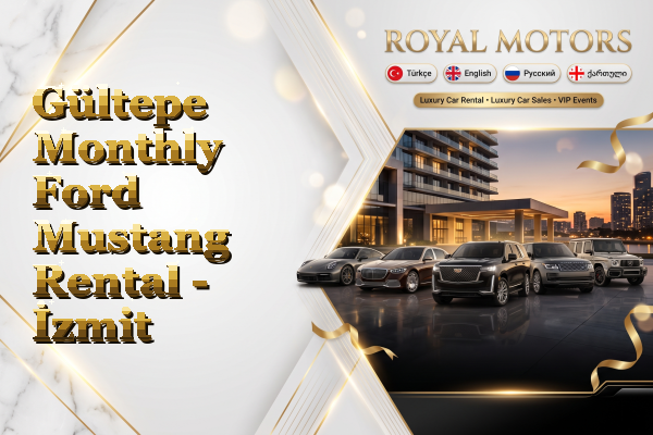 Gültepe Monthly Ford Mustang Rental - İzmit