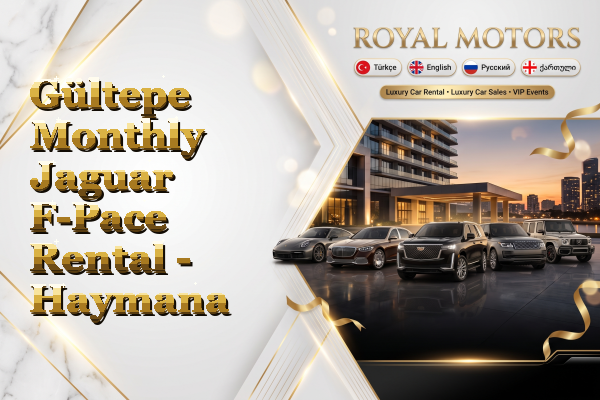 Gültepe Monthly Jaguar F-Pace Rental - Haymana