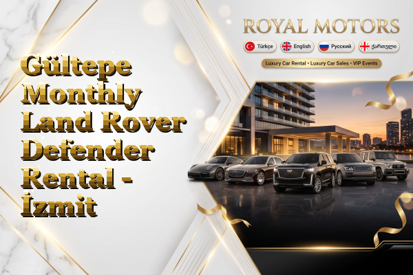 Gültepe Monthly Land Rover Defender Rental - İzmit