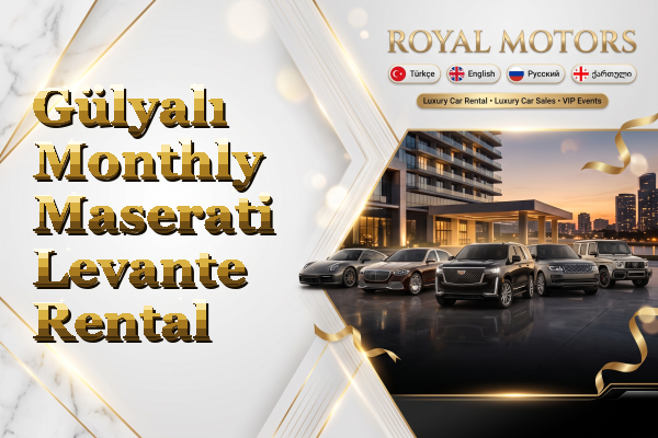 Gülyalı Monthly Maserati Levante Rental