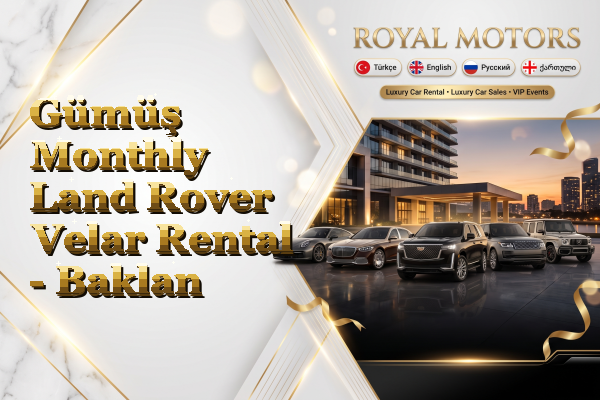 Gümüş Monthly Land Rover Velar Rental - Baklan