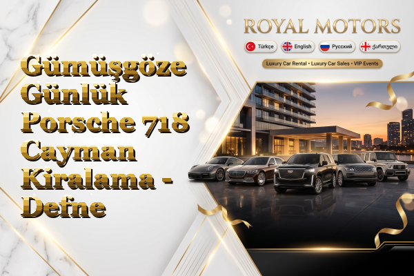 Gümüşgöze Günlük Porsche 718 Cayman Kiralama - Defne