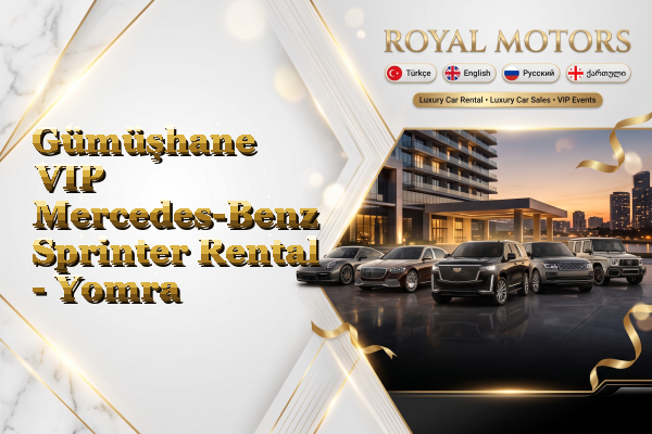 Gümüşhane VIP Mercedes-Benz Sprinter Rental - Yomra