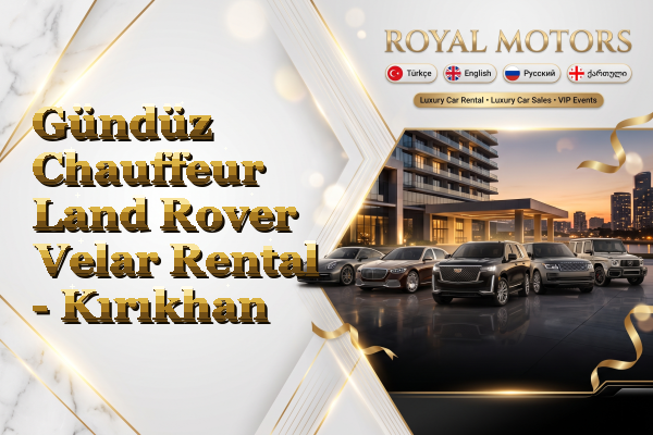 Gündüz Chauffeur Land Rover Velar Rental - Kırıkhan