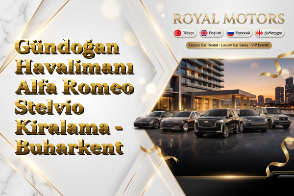 Gündoğan Havalimanı Alfa Romeo Stelvio Kiralama - Buharkent
