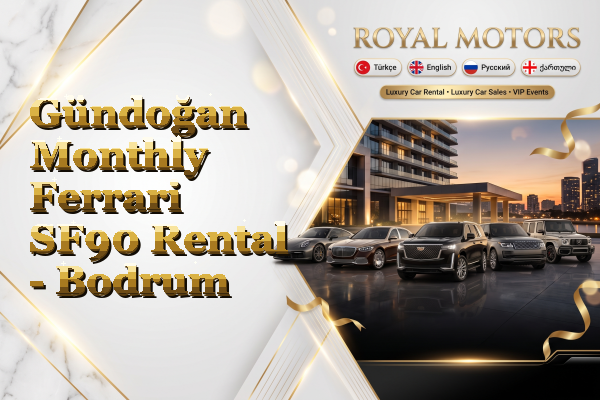 Gündoğan Monthly Ferrari SF90 Rental - Bodrum