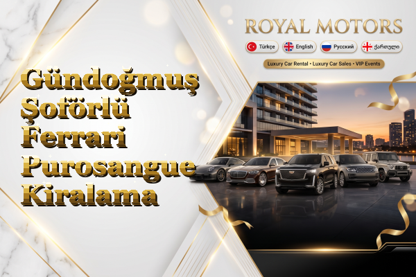 Gündoğmuş Şoförlü Ferrari Purosangue Kiralama