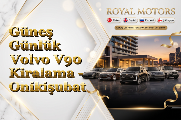 Güneş Günlük Volvo V90 Kiralama - Onikişubat