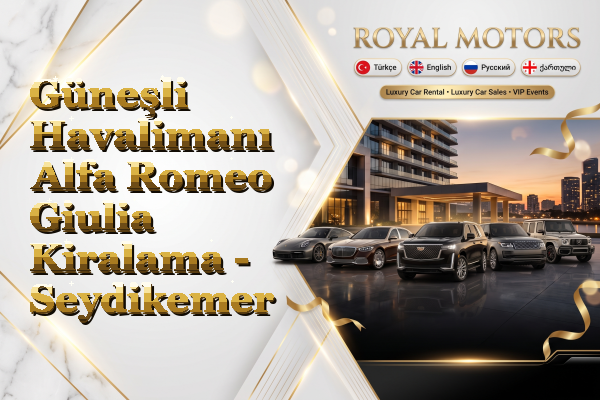 Güneşli Havalimanı Alfa Romeo Giulia Kiralama - Seydikemer