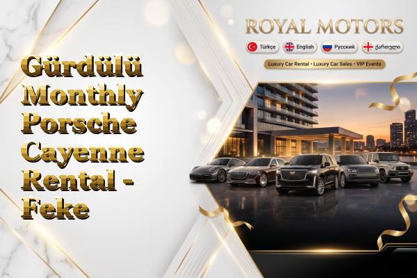 Gürdülü Monthly Porsche Cayenne Rental - Feke