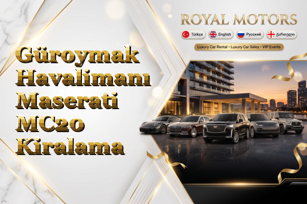 Güroymak Havalimanı Maserati MC20 Kiralama