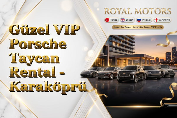Güzel VIP Porsche Taycan Rental - Karaköprü