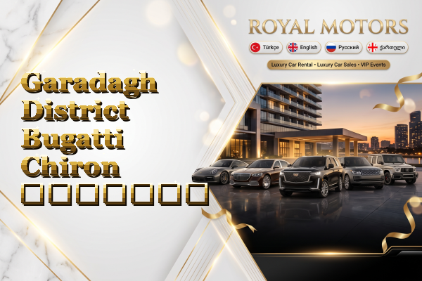 Garadagh District Bugatti Chiron გაყიდვა
